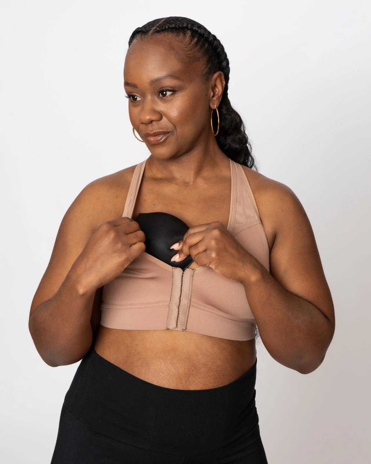 Bianca Pocketed Front Closure Sports Bra - Image 58