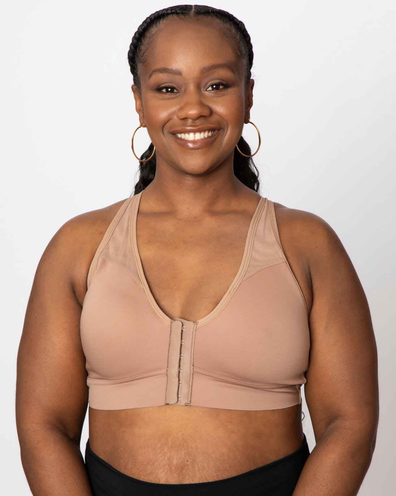 Bianca Pocketed Front Closure Sports Bra - Image 60