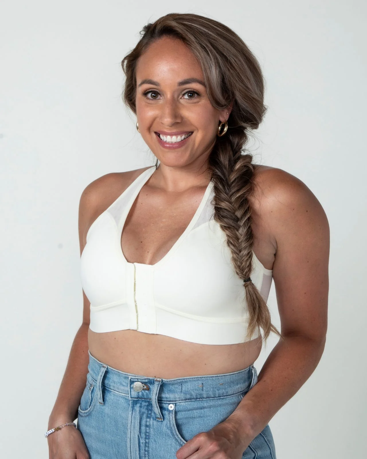 Bianca Pocketed Front Closure Sports Bra - Image 61