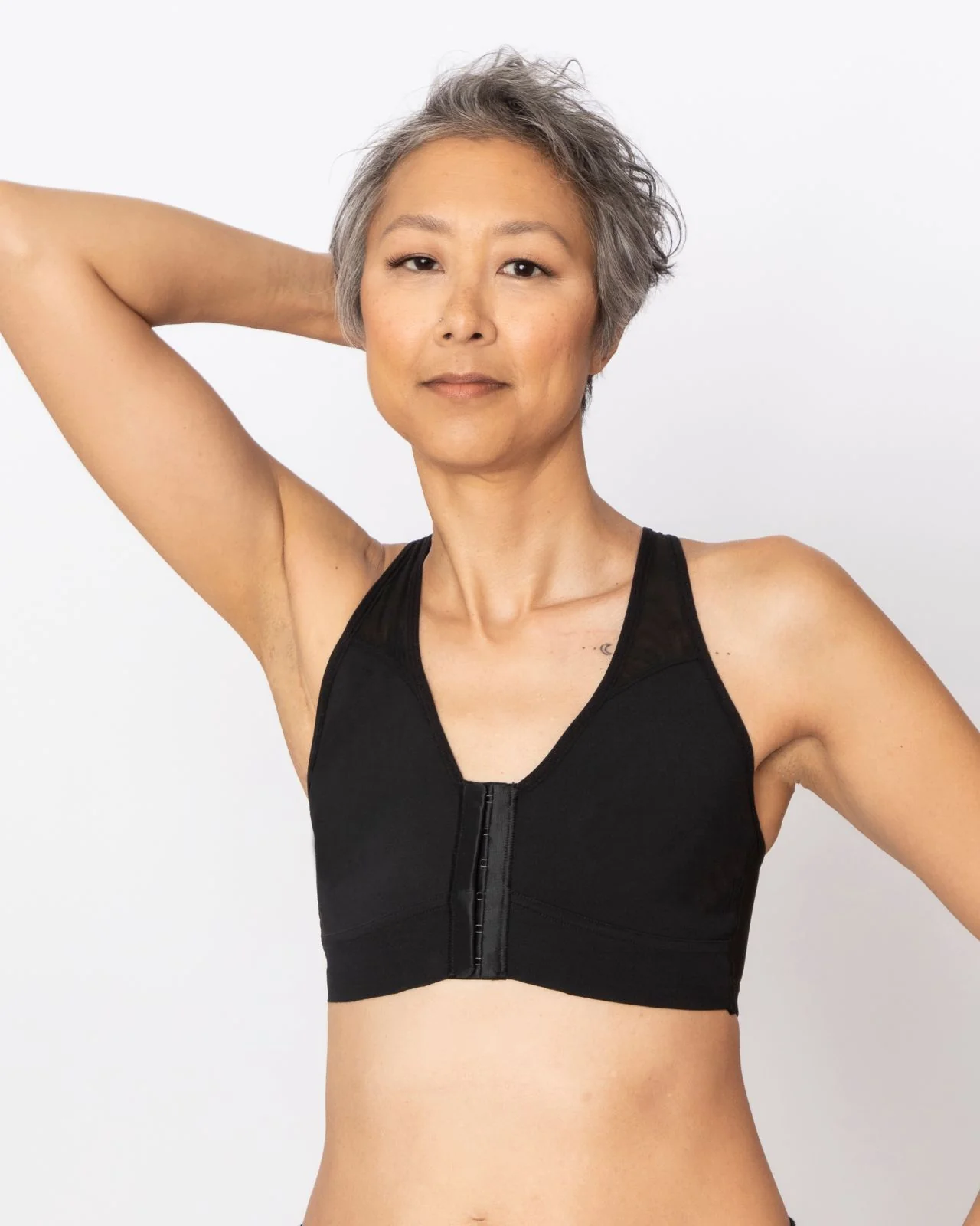 Bianca Pocketed Front Closure Sports Bra - Image 71