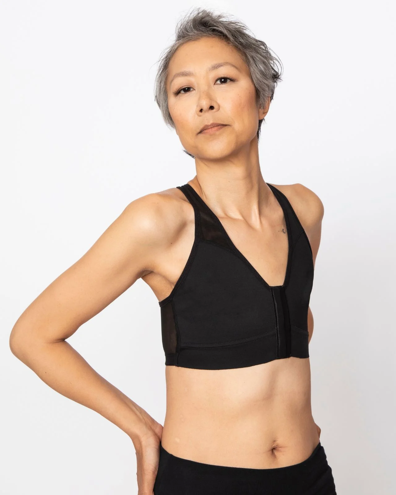 Bianca Pocketed Front Closure Sports Bra - Image 74