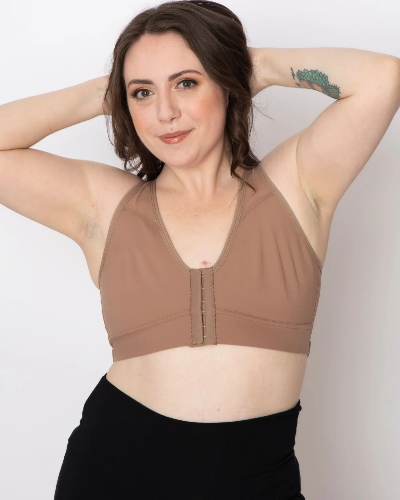 Bianca Pocketed Front Closure Sports Bra - Image 76
