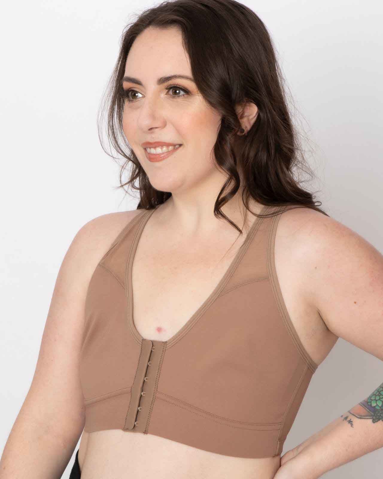 Bianca Pocketed Front Closure Sports Bra - Image 80