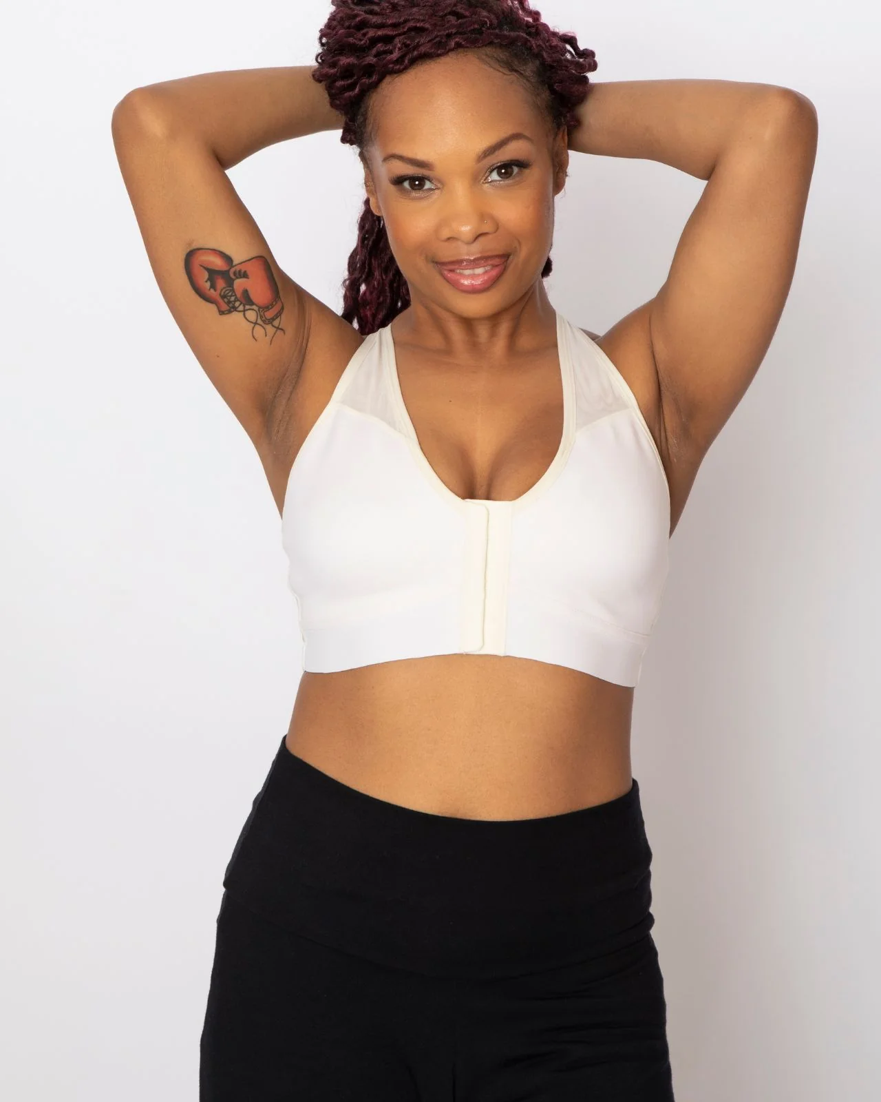 Bianca Pocketed Front Closure Sports Bra - Image 9