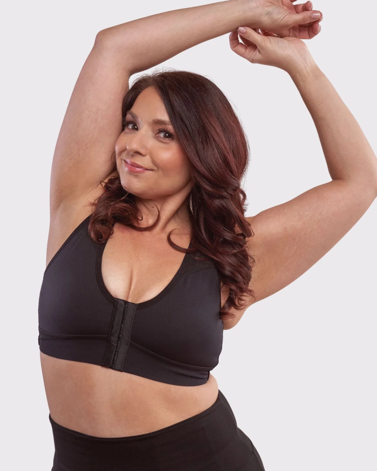 Bianca Pocketed Front Closure Sports Bra - Image 92