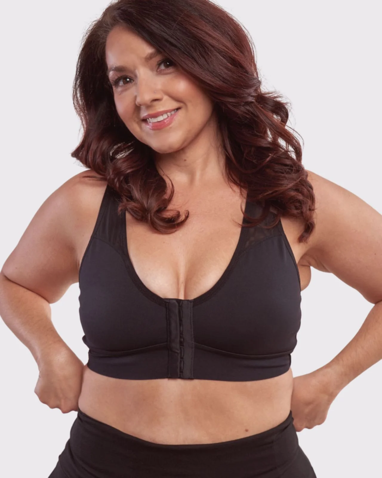 Bianca Pocketed Front Closure Sports Bra - Image 96