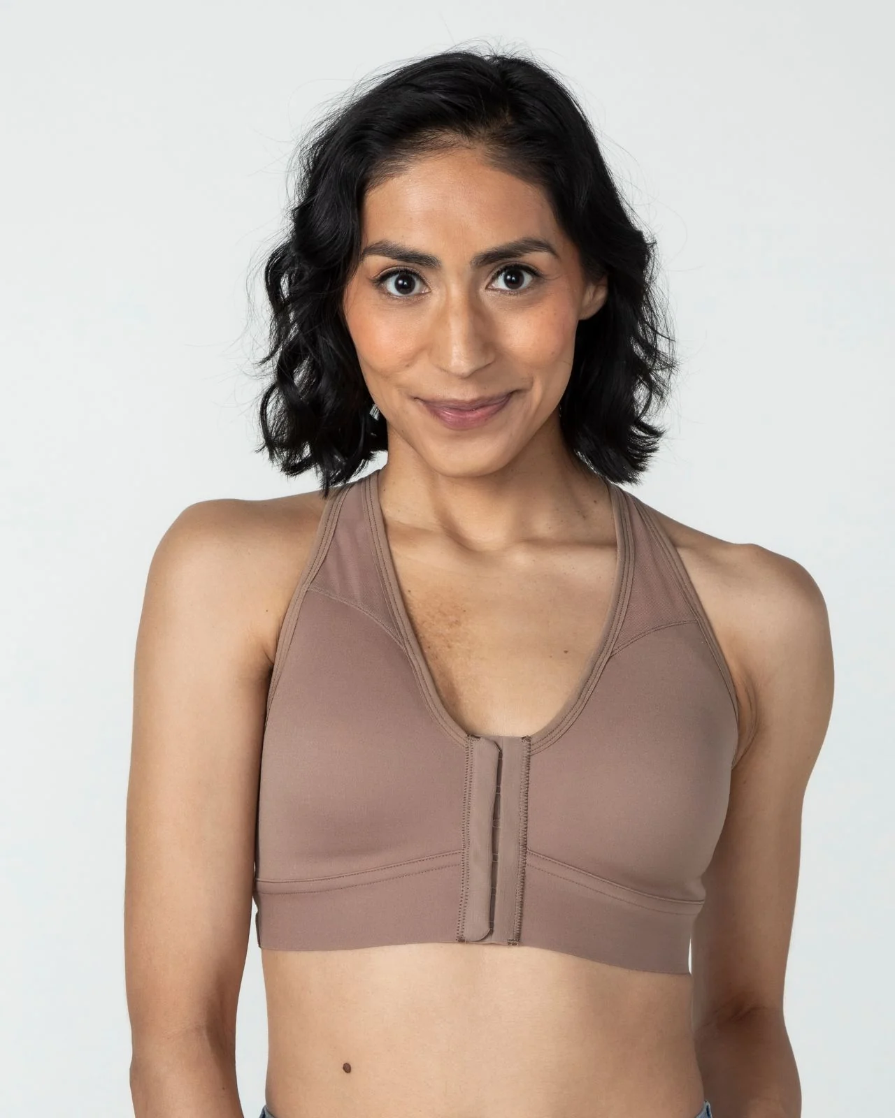 Bianca Pocketed Front Closure Sports Bra - Image 97