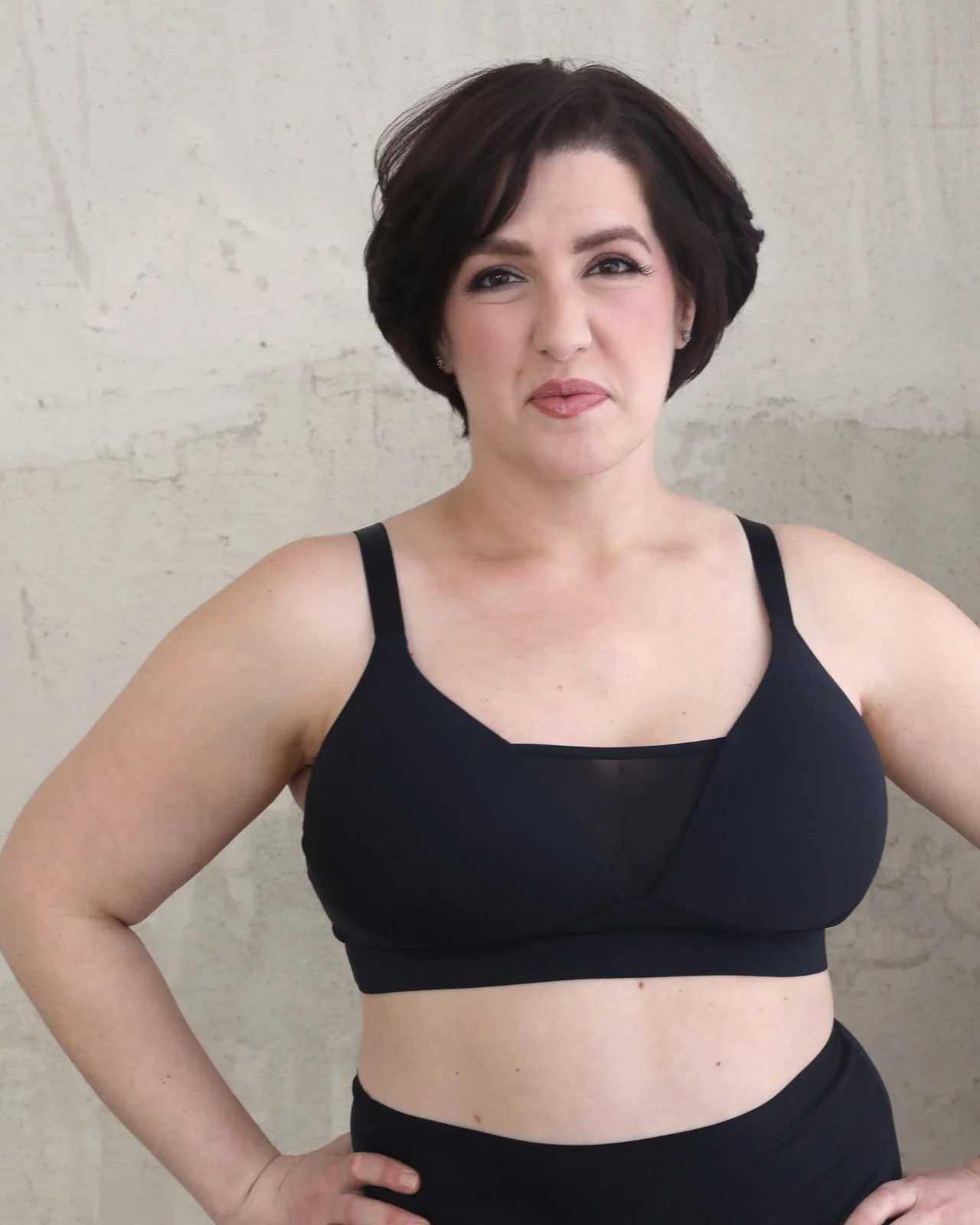 Brenda Pocketed Molded Cup Mesh Bra - Image 11