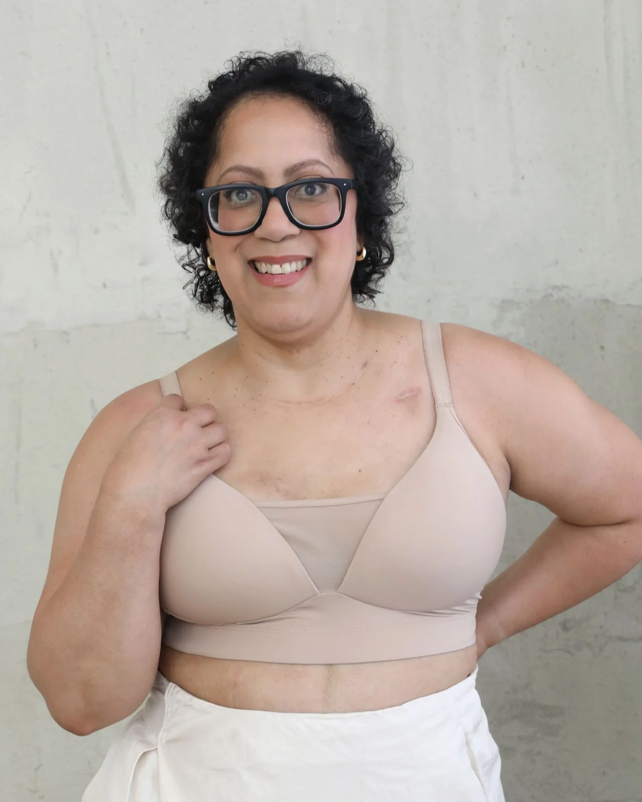 Brenda Pocketed Molded Cup Mesh Bra - Image 14