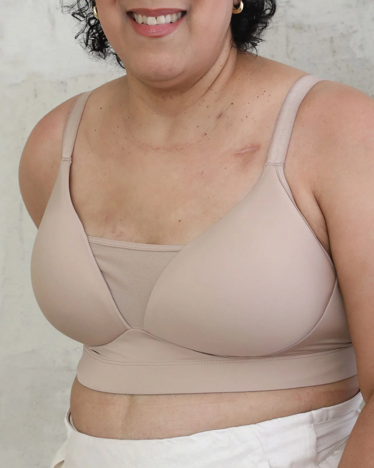 Brenda Pocketed Molded Cup Mesh Bra - Image 16