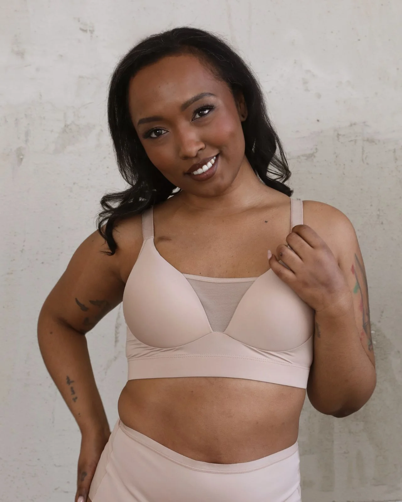Brenda Pocketed Molded Cup Mesh Bra - Image 39