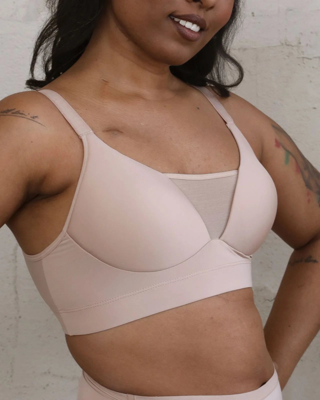 Brenda Pocketed Molded Cup Mesh Bra - Image 41