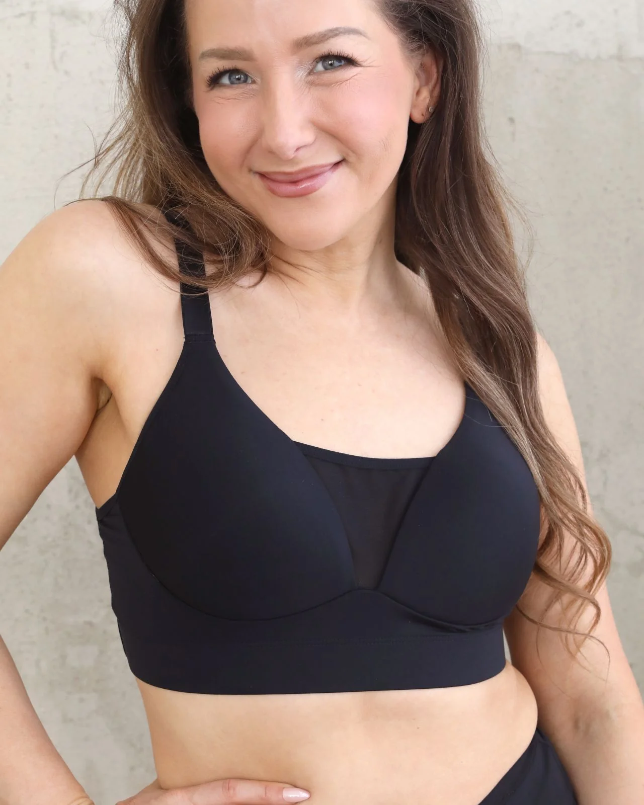 Brenda Pocketed Molded Cup Mesh Bra - Image 9