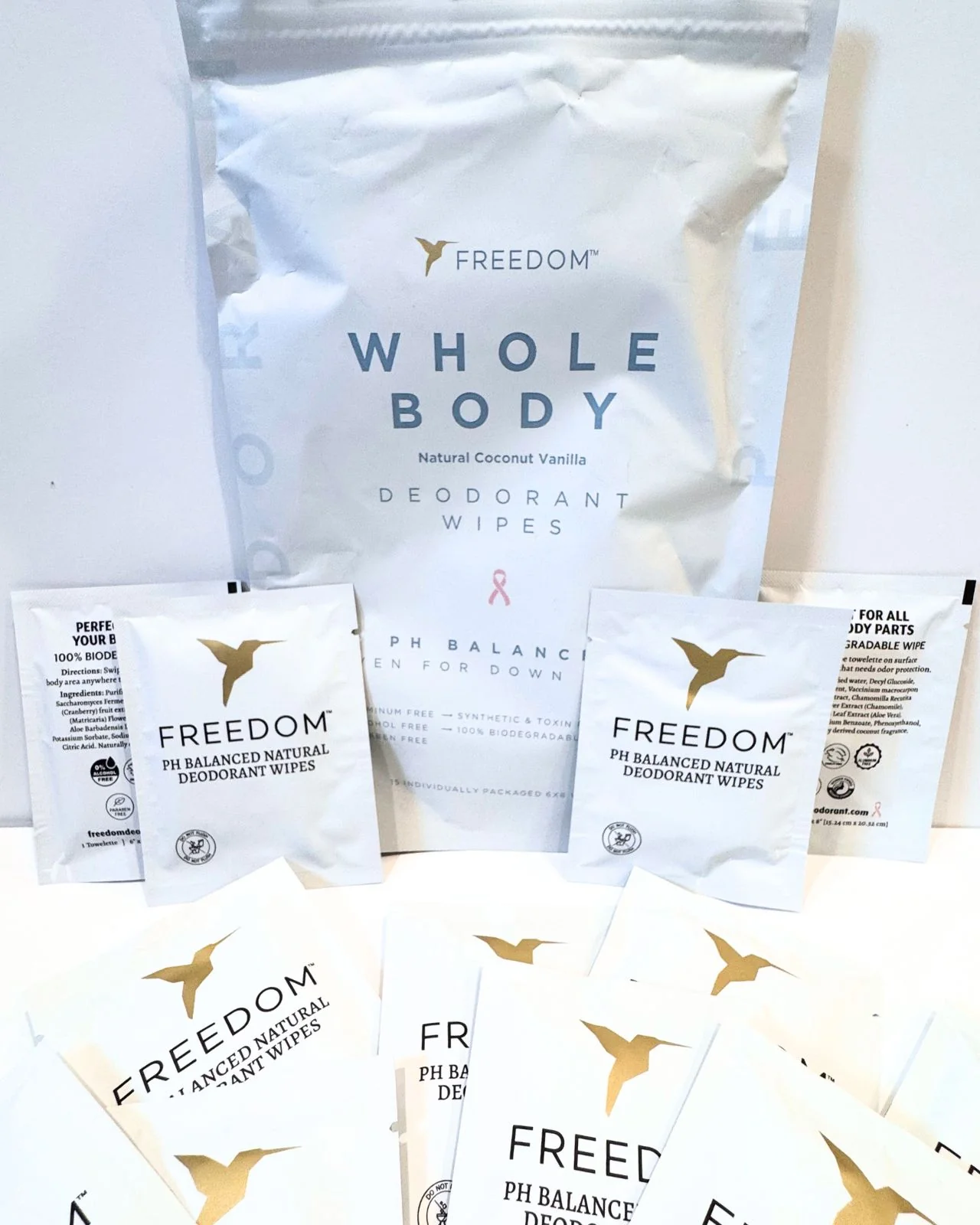 Freedom Whole Body Deodorant Wipes - Image 3