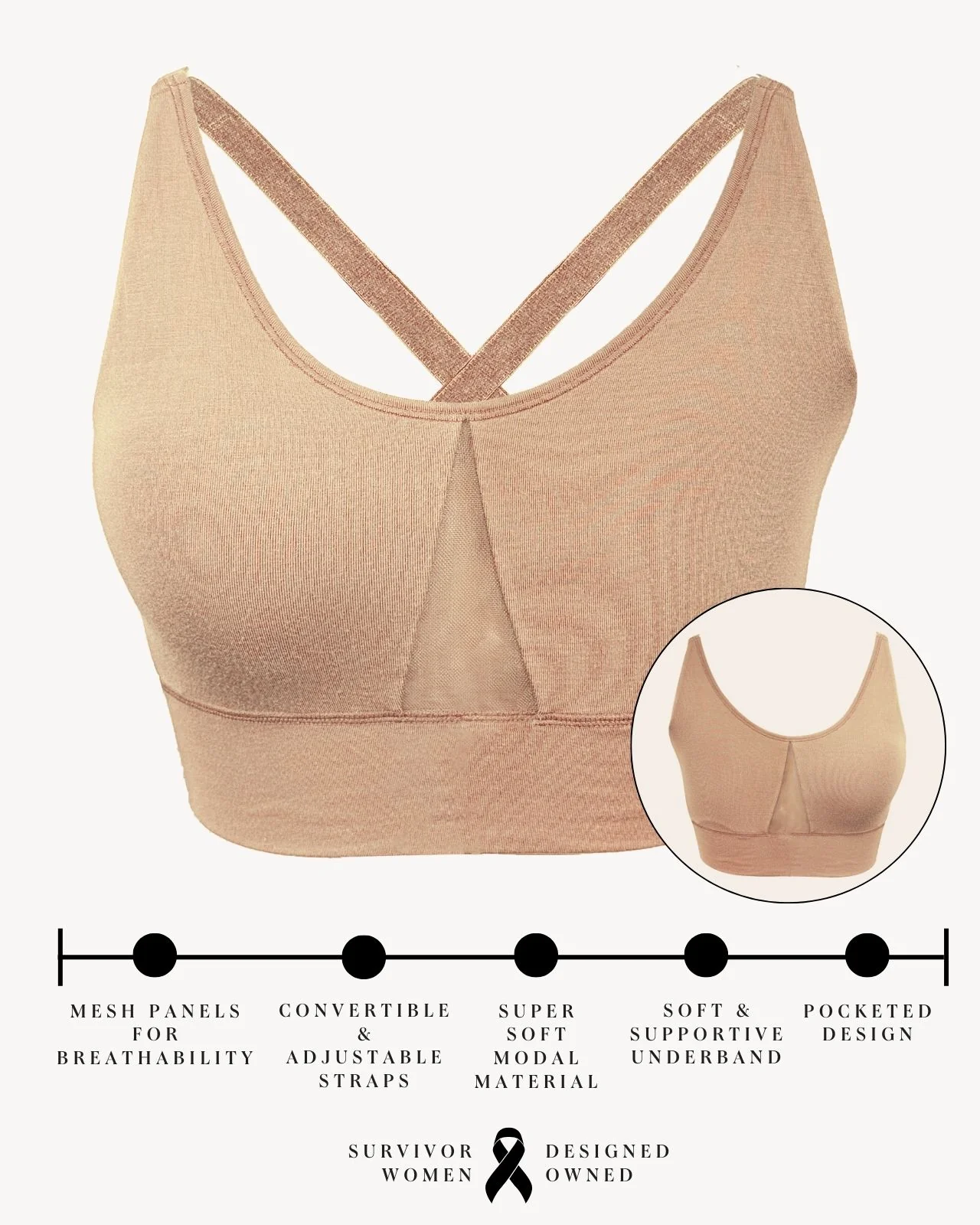 Leslie Leisure Pocketed Bra - Image 117