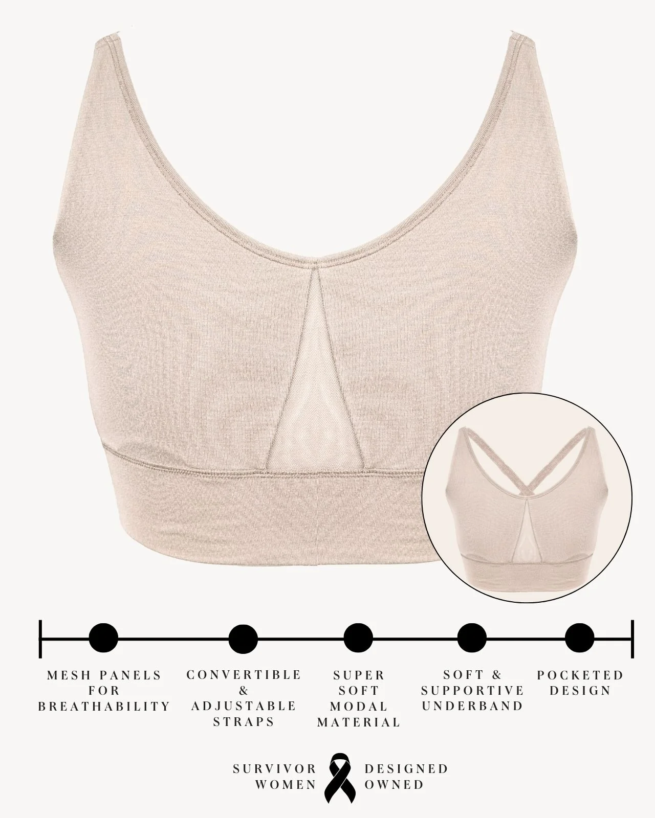 Leslie Leisure Pocketed Bra - Image 122