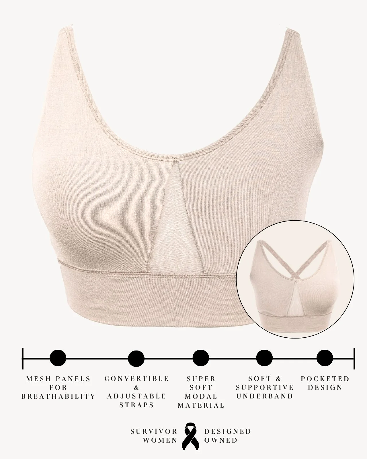 Leslie Leisure Pocketed Bra - Image 140