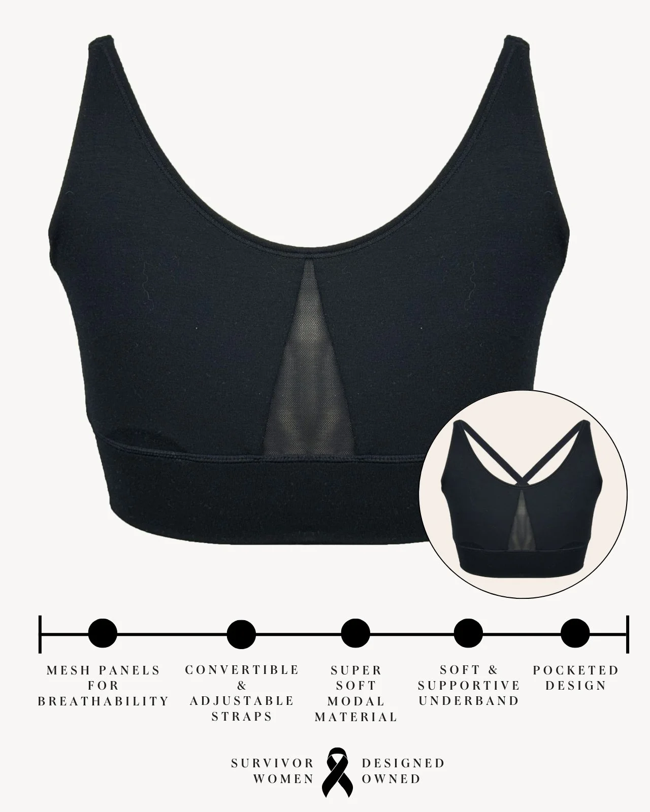 Leslie Leisure Pocketed Bra - Image 32
