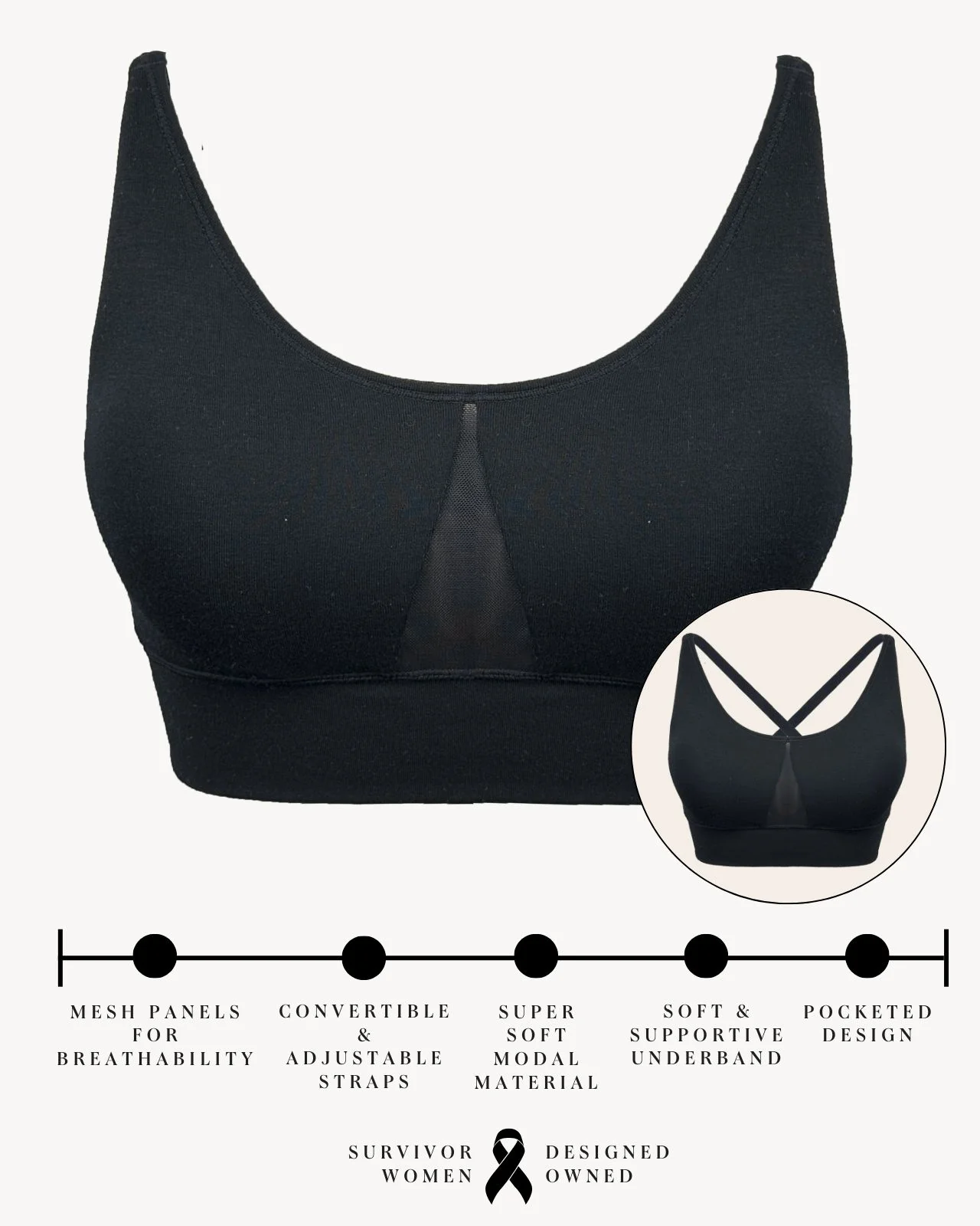 Leslie Leisure Pocketed Bra - Image 39