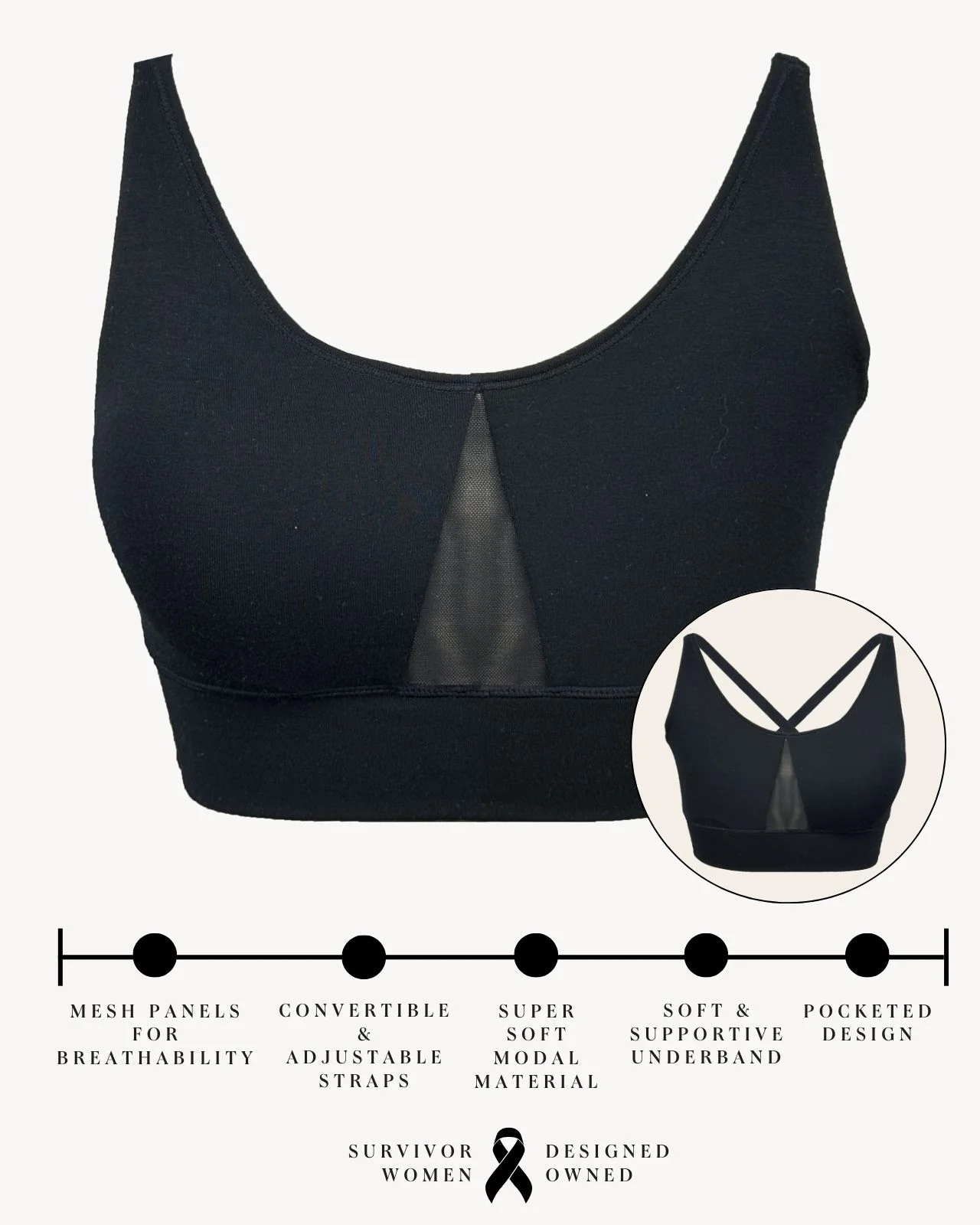 Leslie Leisure Pocketed Bra - Image 58