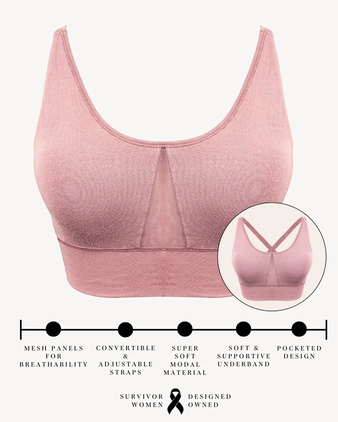 Leslie Leisure Pocketed Bra - Image 88