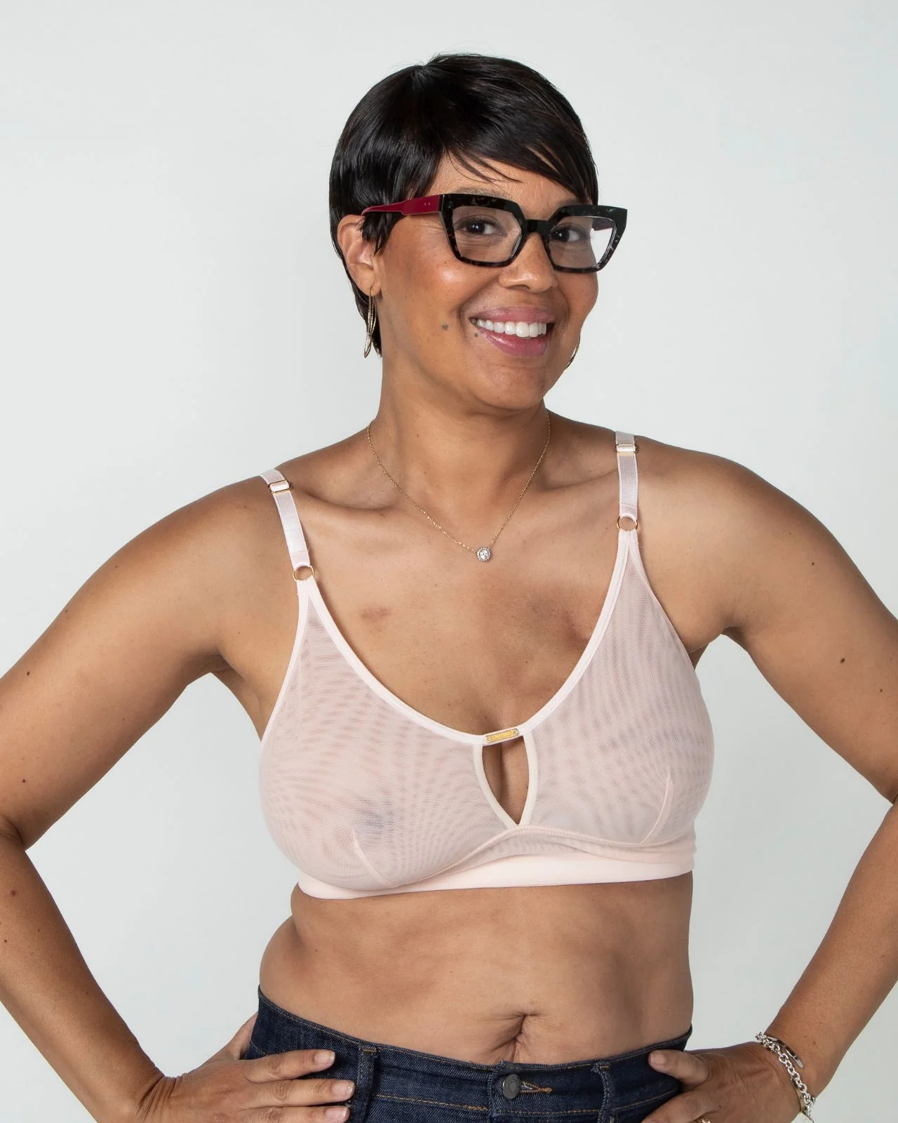 Victoria Mesh Keyhole Bralette and Brief Set - Image 5