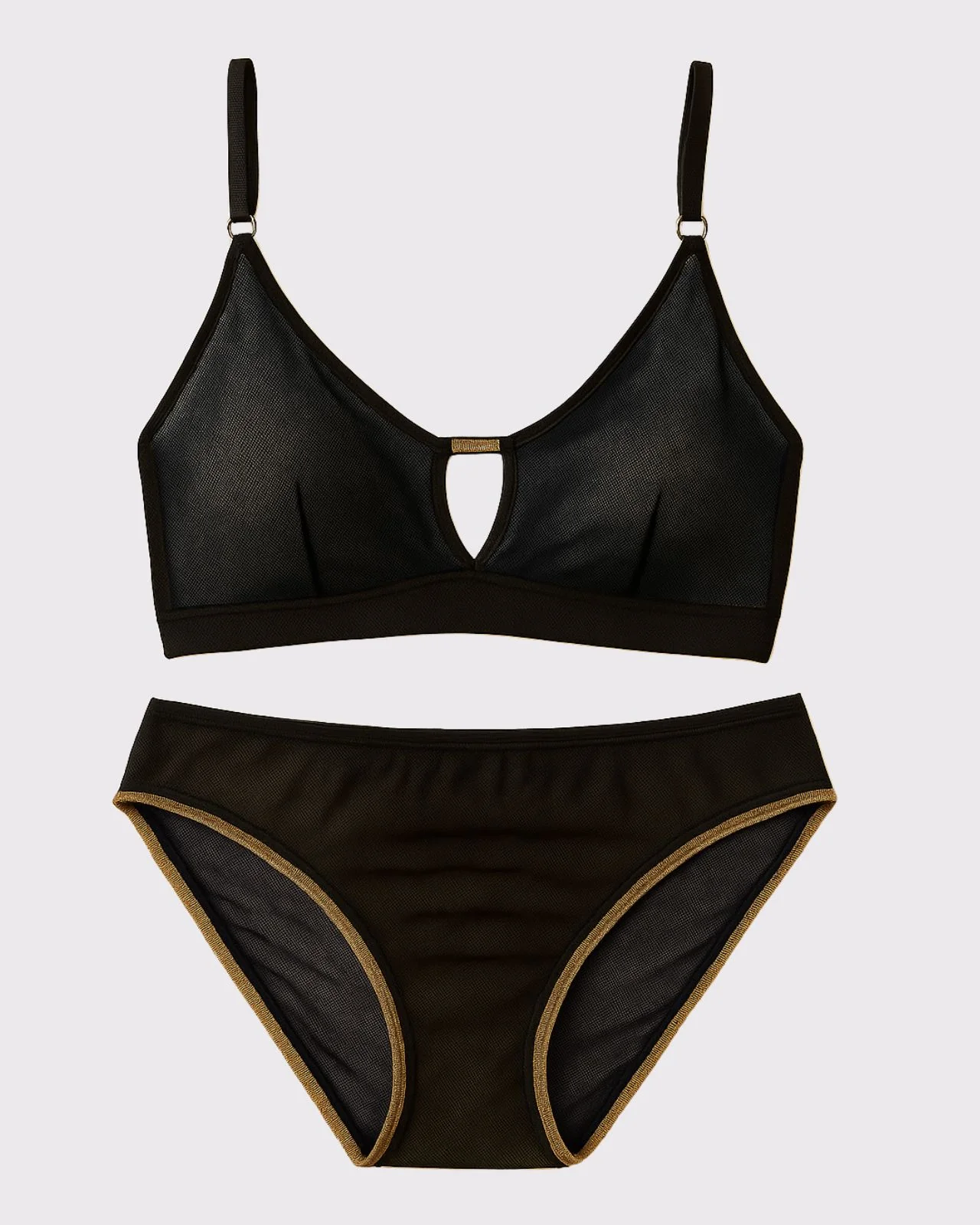 Victoria Mesh Keyhole Bralette and Brief Set - Image 7