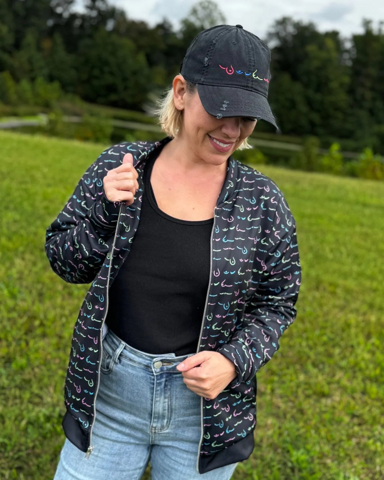 AnaOno Unisex Bomber Jacket - Image 6