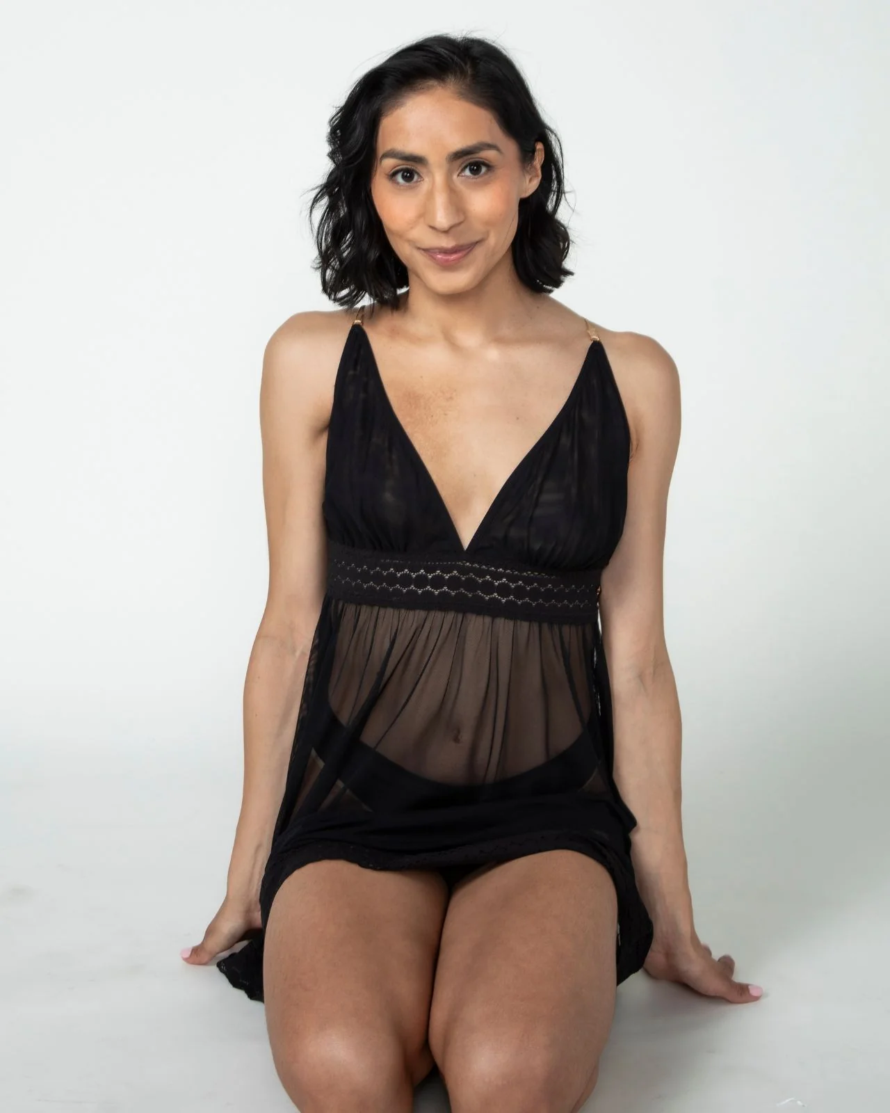 Narmda Mesh Babydoll Dress - Image 10