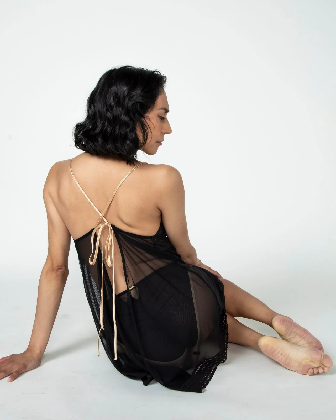 Narmda Mesh Babydoll Dress - Image 11