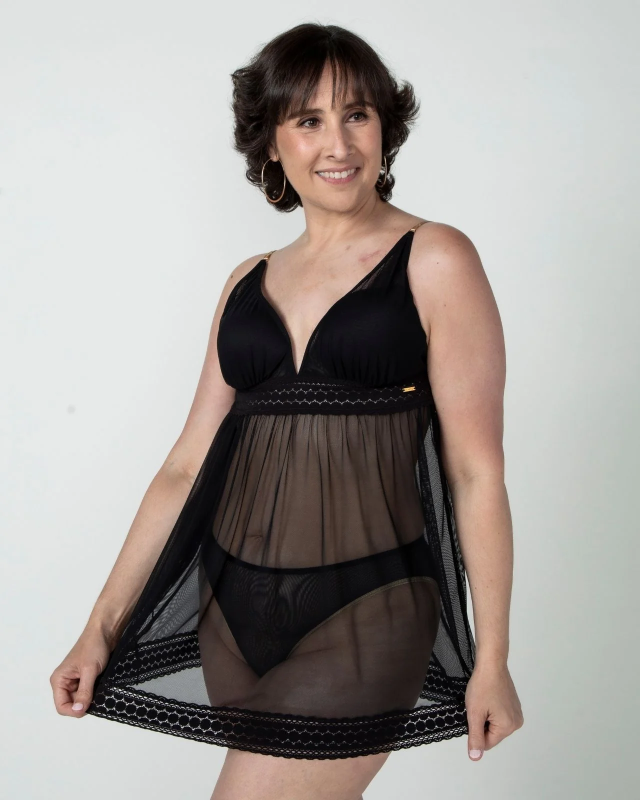 Narmda Mesh Babydoll Dress - Image 15
