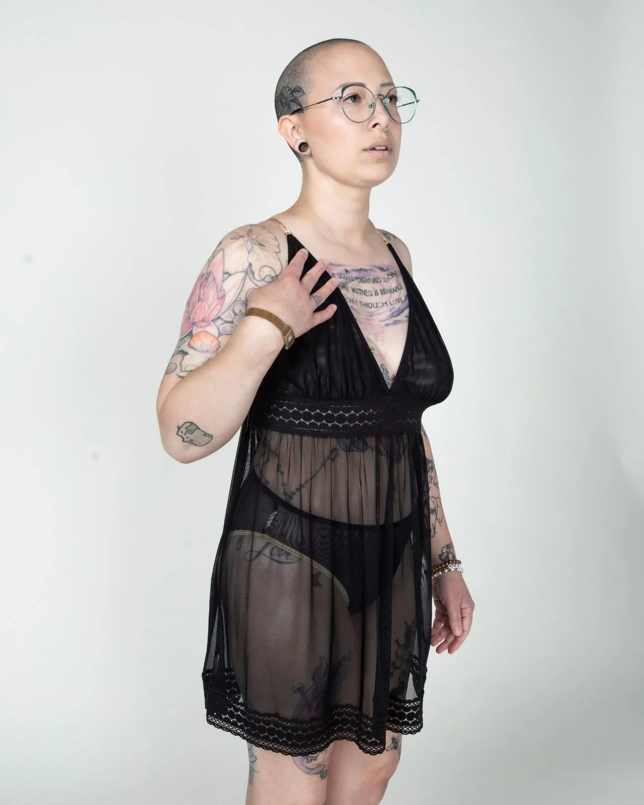 Narmda Mesh Babydoll Dress - Image 27