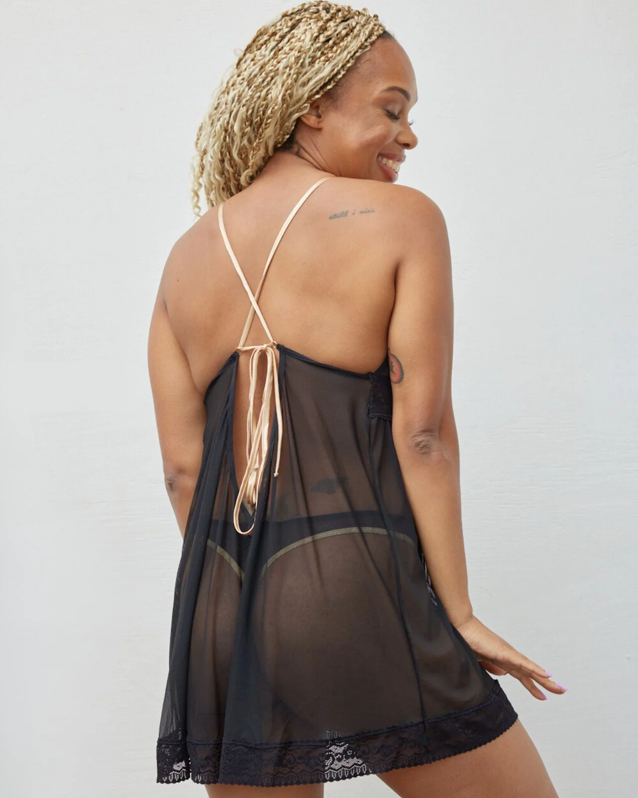 Narmda Mesh Babydoll Dress - Image 33