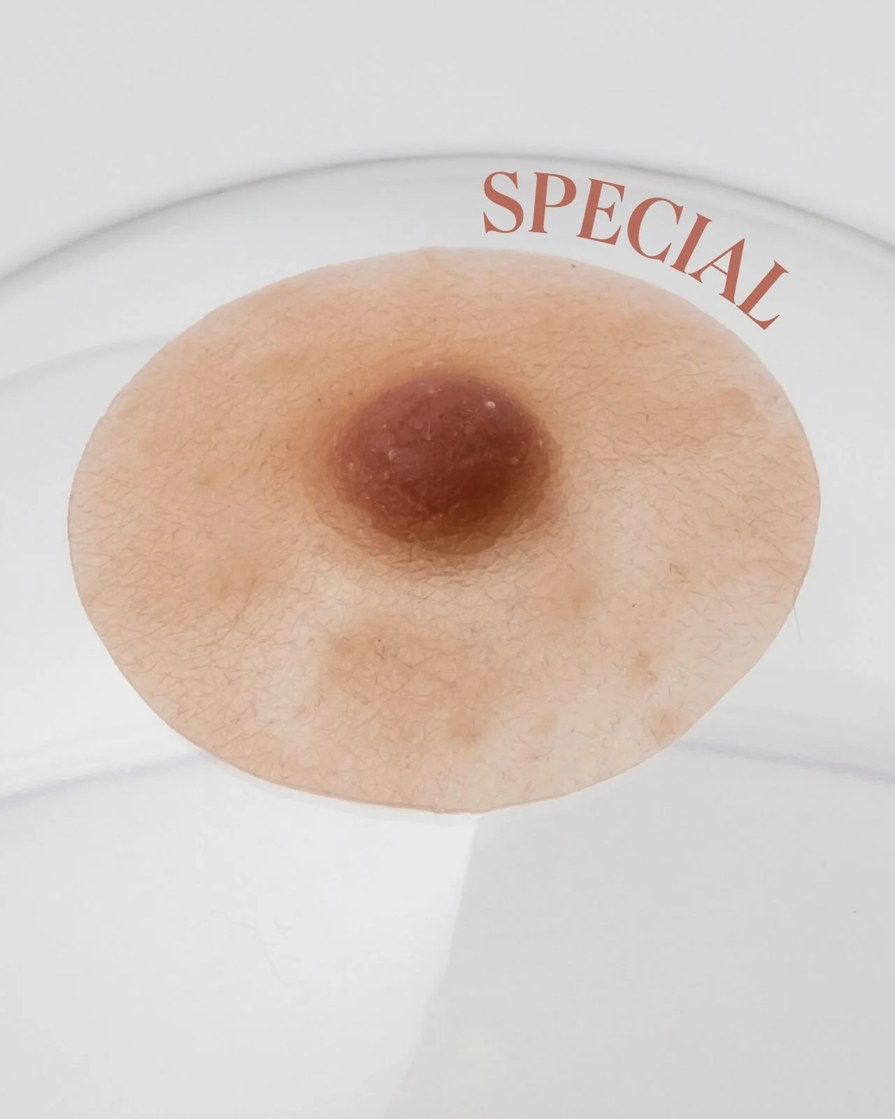 Pink Perfect Prosthetic Nipples in Tan - Image 8
