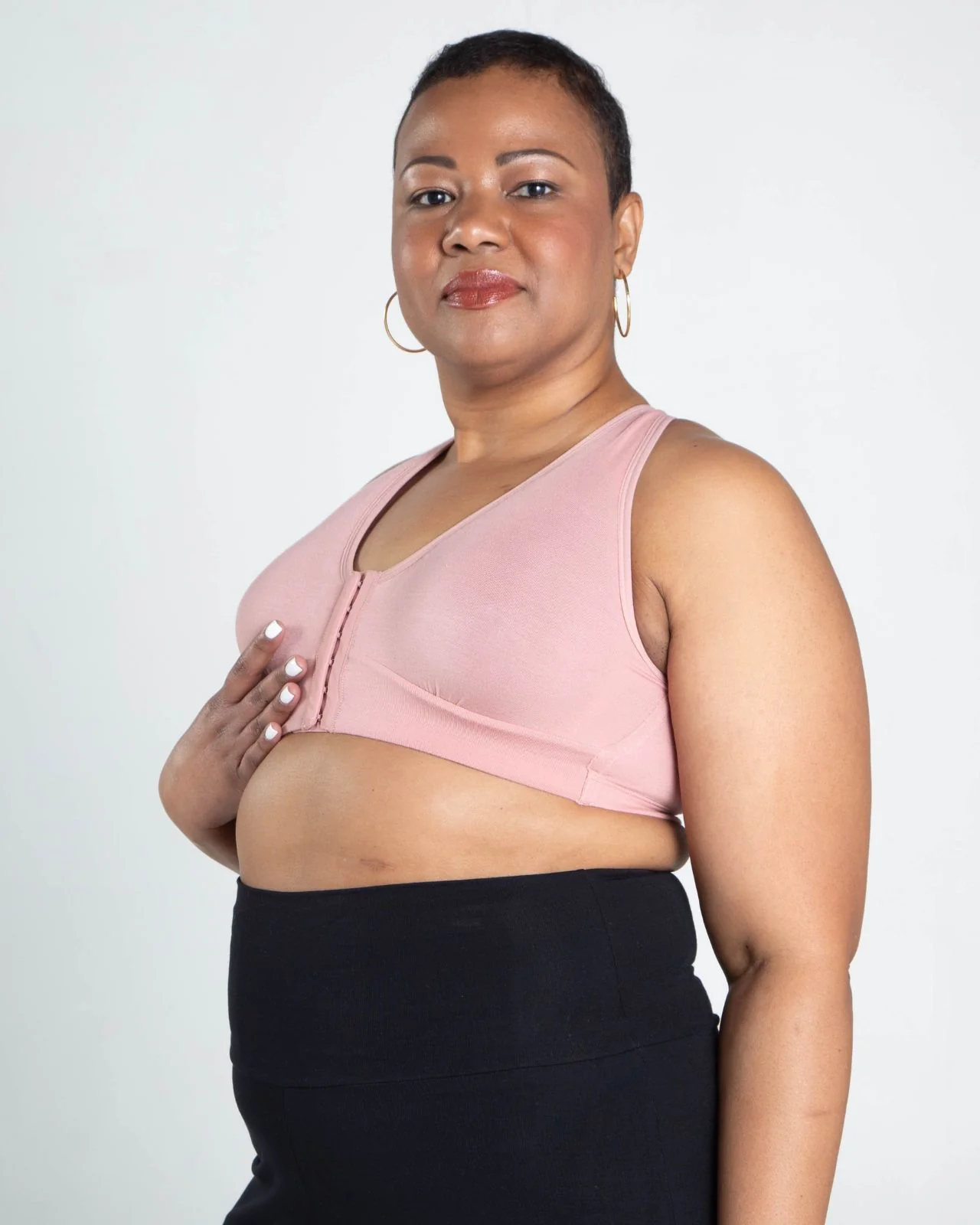 Rora Pocketed Front Closure Bra - Image 100