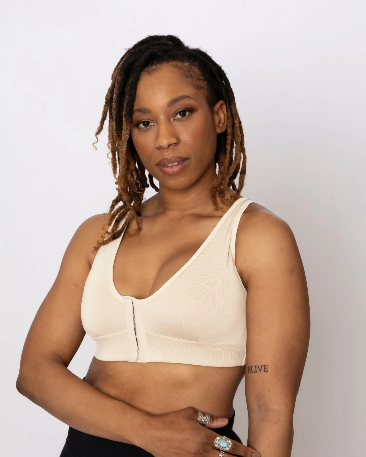 Rora Pocketed Front Closure Bra - Image 132