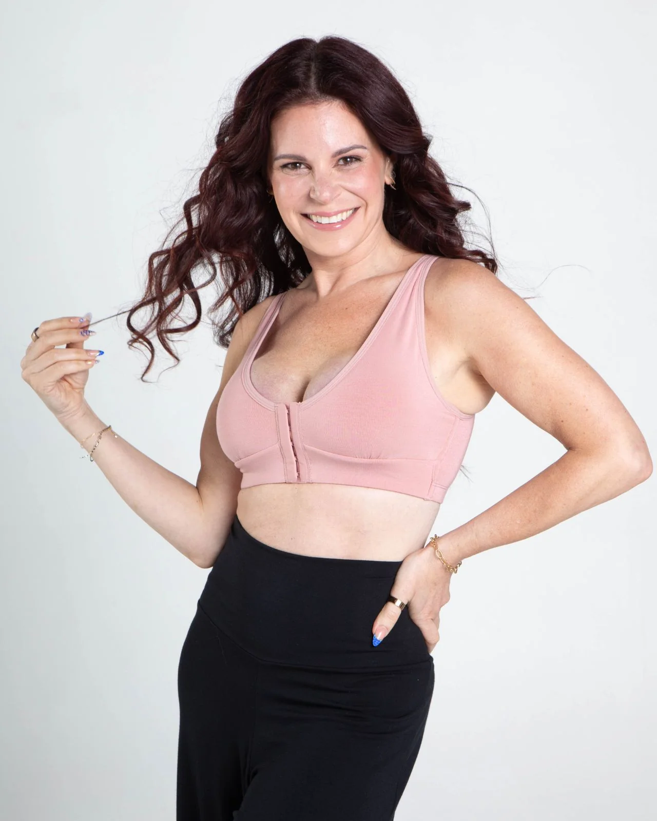 Rora Pocketed Front Closure Bra - Image 9