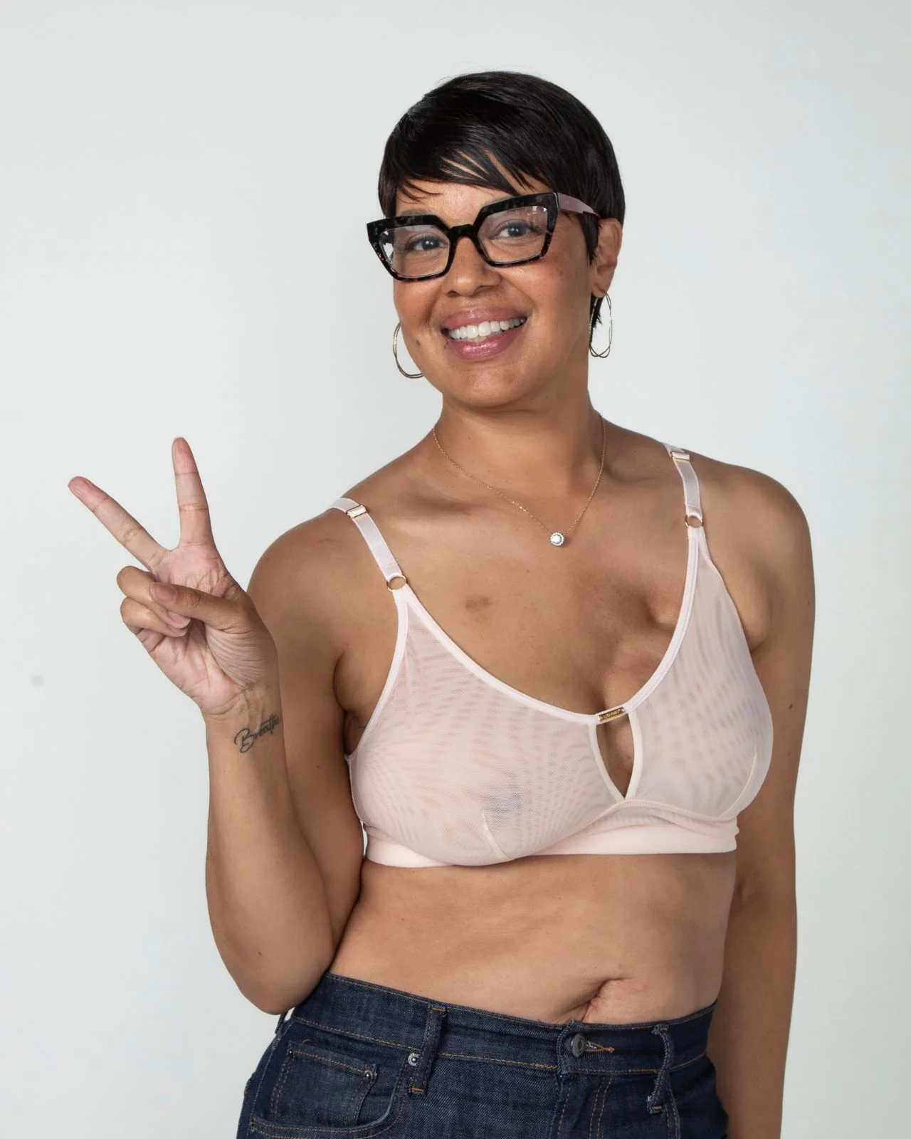 Victoria Mesh Keyhole Bralette - Image 60
